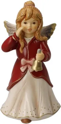 Produktbild von Famanu Porzellan Weihnachtsengel - Handgefertigte Weihnachtsdekoration - 14,5 cm hoch
