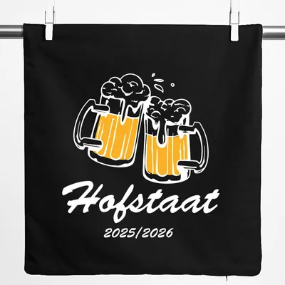 Produktbild von Huuraa Kissenbezug Hofstaat 2025/26 Schützenfest 40x40cm Black Baumwolle Dekokissenbezug Geschenkidee