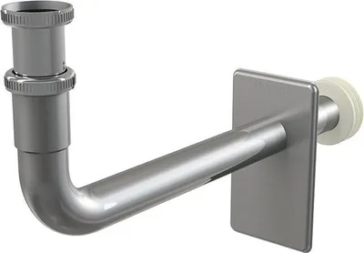 Produktbild von alcadrain Röhrengeruchverschluss für  Waschbecken DN32 mit einer Überwurfmutter 5/4", Metall