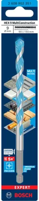 Zdjęcie produktu dla BOSCH 2608902351 BOSCH EXPERT HEX-9 Multi Construction Betonbohrer, Ø 9,0 mm, 1 St.