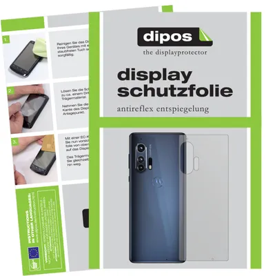 Produktbild von 2x Schutzfolie für Motorola Edge Rückseite matt Displayschutzfolie Folie Display Schutz dipos