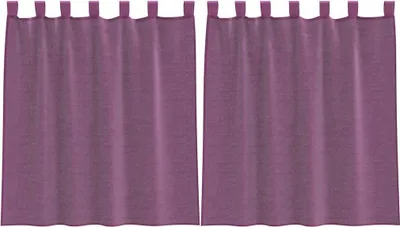 Produktbild von vidaXL Voile Vorhänge mit Stangentaschen 2 Stk. Lila