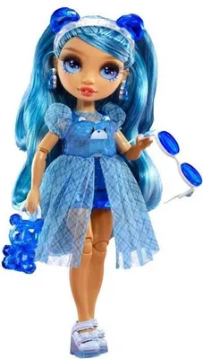 Image de Poupée Mannequin Rainbow High Cristal Skyler, 27 cm, avec 5 Accessoires