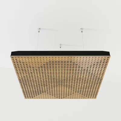 Produktbild von 4er-Set Akustik-Deckenpaneele WILDS Samt 50x50x5 cm, Eiche/Weiß