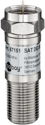 Zdjęcie produktu dla goobay SAT Dämpfungsglied 6 F Stecker auf F Buchse (Bulk)