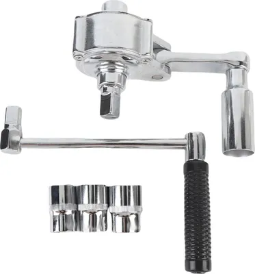 Productafbeelding van Set momentsleutels met torsiemultiplicator, verhouding 1:16, 1/2 inch aandrijving, gereedschapset voor het efficiënt losdraaien van moeren, met 3 dopstukken voor het losmaken van wielmoeren van auto's
