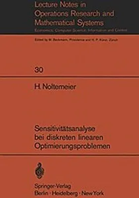 Immagine prodotto di Sensitivitätsanalyse bei diskreten linearen Optimierungsproblemen