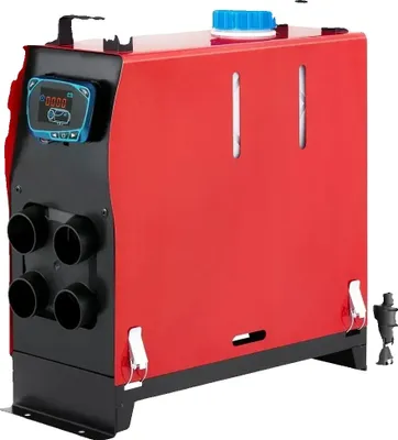 Zdjęcie produktu dla Nagrzewnica powietrza z silnikiem wysokoprężnym, moc 5 kW, napięcie 12 V, pojemność zbiornika 5 l, temperatura grzania od -40 ℃ do +50 ℃, zużycie paliwa 0,64 l/godz