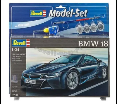 Obrázok produktu pre Revell Model Set BMW i8, Model športového automobilu, Montážna sada, 1:24, BMW i8, Ambiciózny, 131 kusov