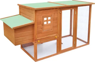 Produktbild von vidaXL Kurník s 1 hniezdom pre nosnice Drevo