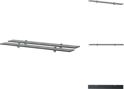 Immagine prodotto di vidaXL Mensole galleggianti 2 pz. Vetro 90x10 cm 8 mm - Mensole a muro