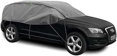 Productafbeelding van Winter Halfgarage SUV - Vorstbescherming Auto - Bescherming tegen Weer - Universeel Model - 300-330 cm Lengte - Asgrijs