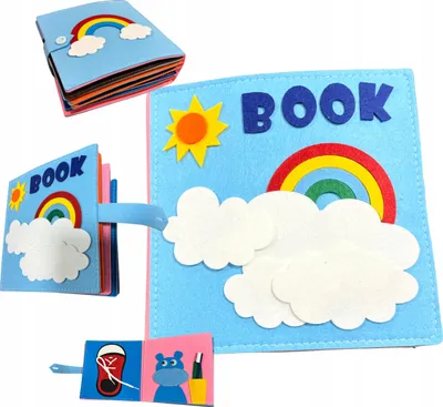 Produktbild von Lolex | Kreatives Filzbuch - 20x20cm - Sensorisch - Lernspielzeug - Spielbuch