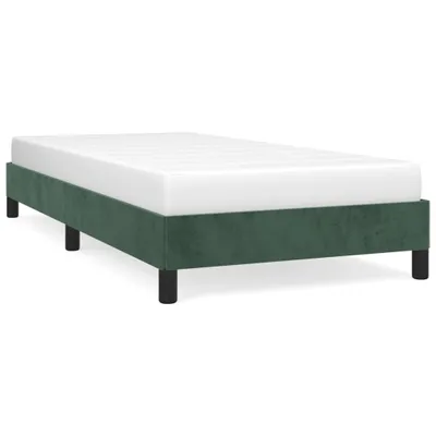 Immagine prodotto di vidaXL Struttura letto senza materasso verde scuro 80x200 cm velluto