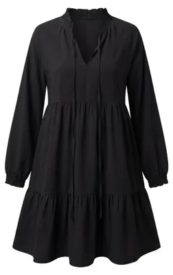 Image de Robe VINAJA pour femme - noire, XL