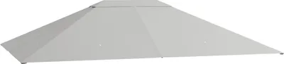 Immagine prodotto di Tettoia di ricambio per gazebo 4 x 3 m, idrorepellente, con protezione UV 30+, rivestimento di ricambio per gazebo da giardino, 180 g/m², grigio chiaro