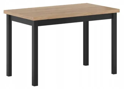 Zdjęcie produktu dla Stół do jadalni 68 x 120 cm kolor czarny i dąb złoty craft FURNITEX ST 23-FX