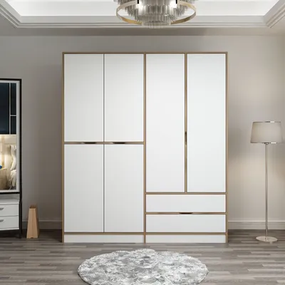 Immagine prodotto di Skye Decor, Elina - 7926, armadio, Dore, 100 % PANNELLI DI PARTICELLE RIVESTITI IN MELAMMINA, 185 x 52 x 208 cm