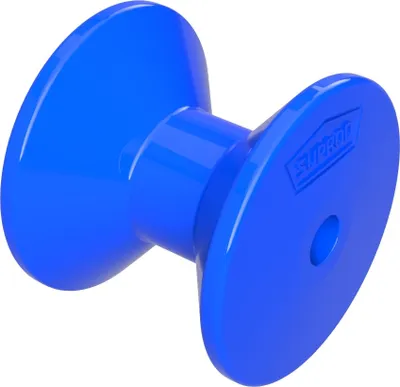Produktbild von Polyurethan Bugrolle Bugstütze Sliprolle PolyurethanSUPROD, 70 mm, blau