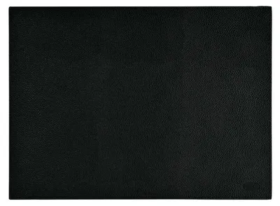 Produktbild von Duni 211684, Rechteck, Schwarz, Einfarbig, Kunstleder, Kein Muster, 450 mm