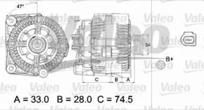 Produktbild von Valeo Generator  437450