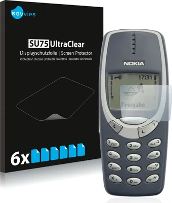 Produktbild von 6x Für Nokia 3310 2011 Schutzfolie Savvies Displayschutz Display Schutz Folie Klar Transparent
