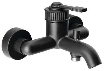 Produktbild von Sapho VERSI Wand-Wannenarmatur, Schwarz matt