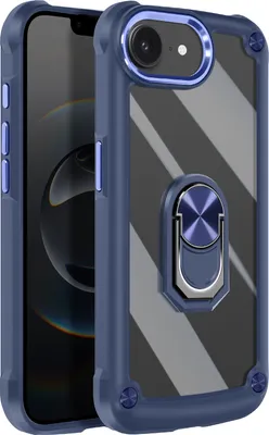 Produktbild von Avizar, Hülle für iPhone 16e Magnetring Video-Ständer, Blau