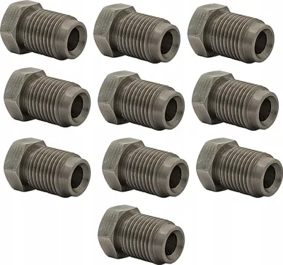 Obrázek produktu pro 10x koncovka brzdové hadice z nerezové oceli M10x1 (KPS-2SF INOX)