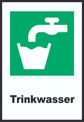 Produktbild von Trinkwasser A5 (148x210mm) Schild