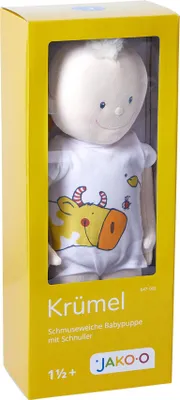 Produktbild von Haba Kuschelpuppe Krümel - weiche Babypuppe 43 cm mit Zubehör