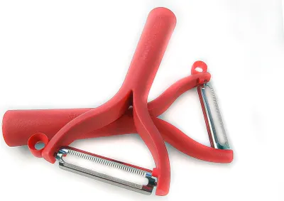 Produktbild von TUPPERWARE Schäler Universalschäler (2) rot D119 Flachschliff Wellenschliff