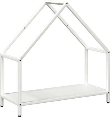 Produktbild von vidaXL Brennholzregal Weiß 60x25x60 cm Kaltgewalzter Stahl