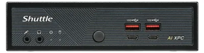Produktbild von Shuttle Slim AI PC DN11H9 Intel Core Ultra 9 185H, Intel Arc graphics, 2xHDMI, 2x DP, 4x 2.5Gbit LAN, VESA, 24/7 Dauerbetrieb, 1,35 l großer PC, Mini-PC Barebone, Intel SoC, DDR5-SDRAM, PCI Express, 120 W