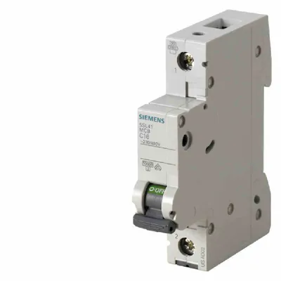 Produktbild von Siemens Automat B 16A 5SL41166 230/400V 10KA 1p