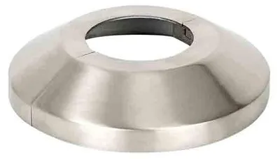 Produktbild von Abdeckrosette, geteilt, mit Lochung Ø42,4 mm, Edelstahl, Ø105 mm