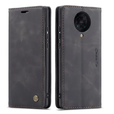Obrázek produktu pro Redmi K30 Pro Pouzdro, RetroPolyuretanKožené Pouzdro, Kapsy na Karty, Magnetické Uzavírání, Pouzdro s Funkcí Stojánku pro Xiaomi Redmi K30 Pro černé