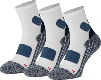 Produktbild von 3 Paar Kurzschaft Lauf- Fitnesssocken in weiß Gr. 35-38