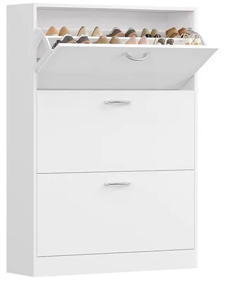 Obrázek produktu pro Botník se 3 dvířky FPB-122, 100 x 80 x 23,5 cm, bílý