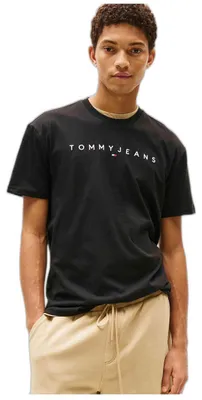 Produktbild von Tommy Hilfiger Jeans Herren T-Shirt Schwarz 488381 : Größe - L Größe: L