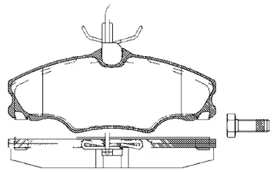 Produktbild von Bremsbelagsatz Scheiben 19 mm TRISCAN IAM-Expertise für u.a. PEUGEOT 406