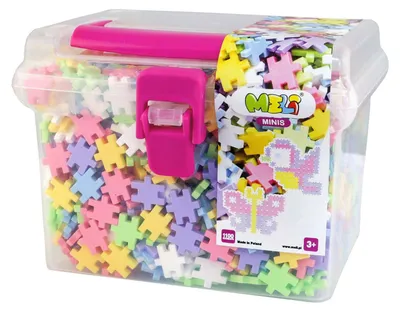 Image de Boîte de voyage Meli Minis Pastel Building Blocks, 1100dlg.