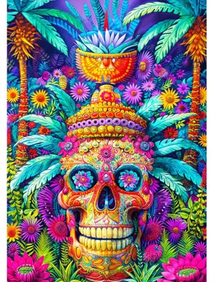 Zdjęcie produktu dla MIŁEJ ZABAWY Z układanką „Jungle Skull” (1000 elementów)