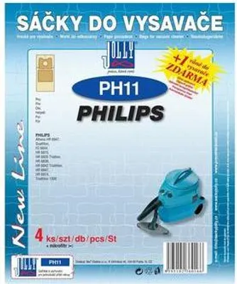 Obrázek produktu pro Sáčky do vysavače Jolly PH 11 (4+1ks) do vysav. PHILIPS