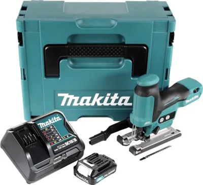 Produktbild von Makita JV 102 DSA1J Akku Stichsäge 12 V max. 90 mm Brushless + 1x Akku 2,0 Ah + Ladegerät + Makpac