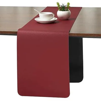 Zdjęcie produktu dla Bieżnik na stół skórzany dwustronny wodoodporny zmywalny 30X140 cm