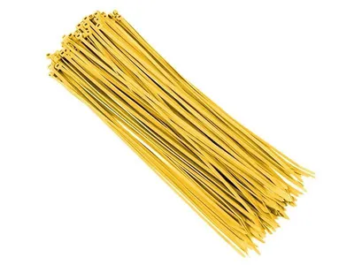 Zdjęcie produktu dla Opaski kablowe nylonowe 300x3,6 mm, żółte, 100 szt.