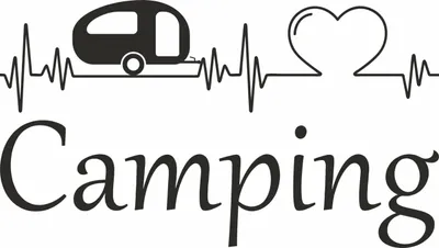 Produktbild von Hermann Schütz Aufkleber Camping Herzschlag