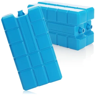 Produktbild von Kühlakku Kühlelement Kühlpack - 3 Stück - Blau - Groß - Für Kühlbox und Kühltasche