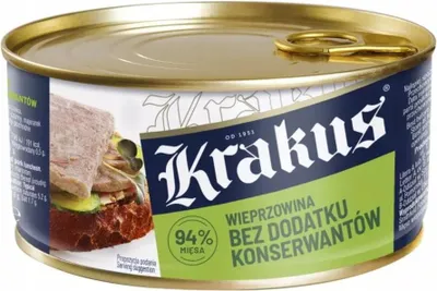 Produktbild von Schweinefleisch ohne Konservierungsstoffe, Krakus, 300g